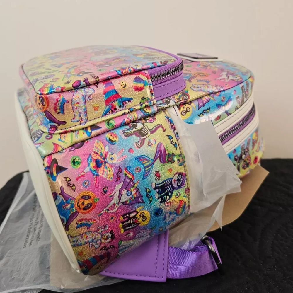 LAST SALE! Lisa Frank X Loungefly Halloween Holo Backpack! Glitter&Glows In Dark - Picture 14 of 16